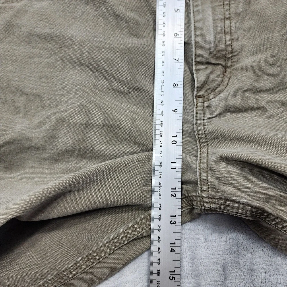 Carhartt Shorts Mens 36 Beige Cargo Canvas Relaxed Distressed Workwear Painter